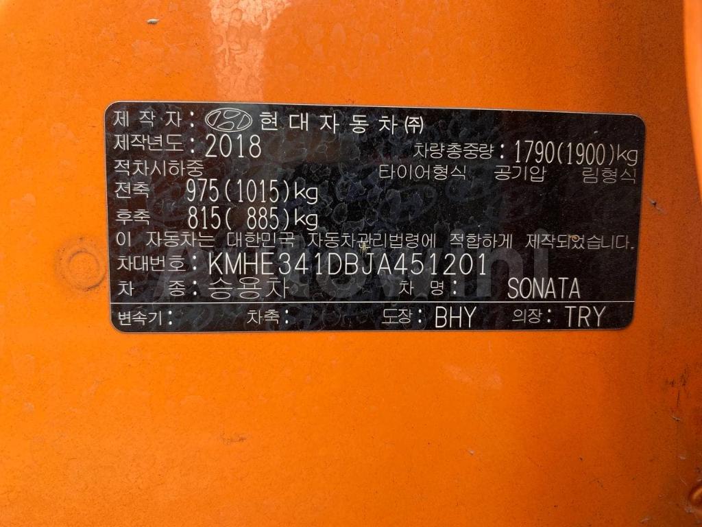 2018 HYUNDAI LF SONATA 18/18 / NO ACCIDENT - 12