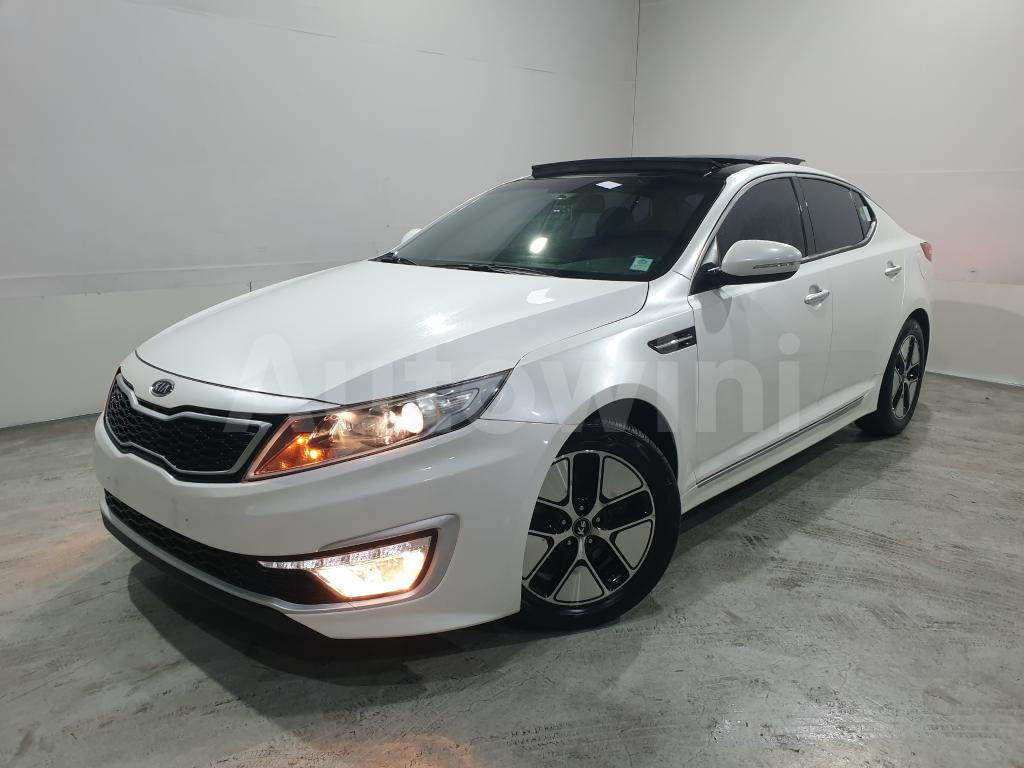 KNAGN41CBCA003076 2012 KIA K5 HYBRID OPTIMA SUNROOF/ABS/R-CAM/NO ACCIDENT-0