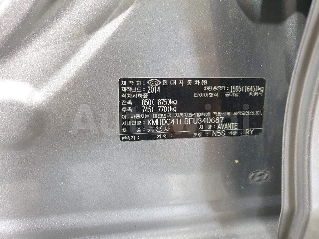 2015 HYUNDAI  AVANTE ELANTRA LPG/AUTOMATIC/ABS - 37