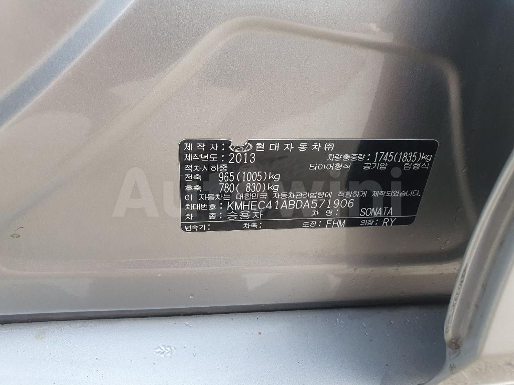 2013 HYUNDAI YF SONATA PREMLUM SMART KEY - 58