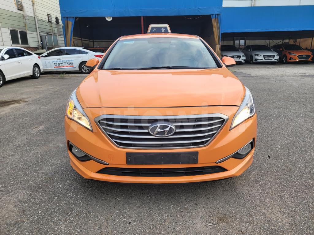 KMHE341DBJA428420 2018 HYUNDAI LF SONATA TAXI - REAL MILEAGE-0