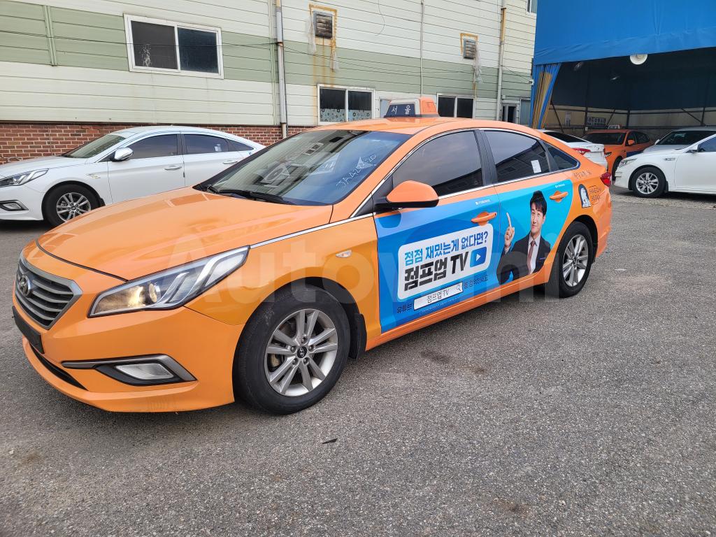 KMHE341DBJA428420 2018 HYUNDAI LF SONATA TAXI - REAL MILEAGE-1