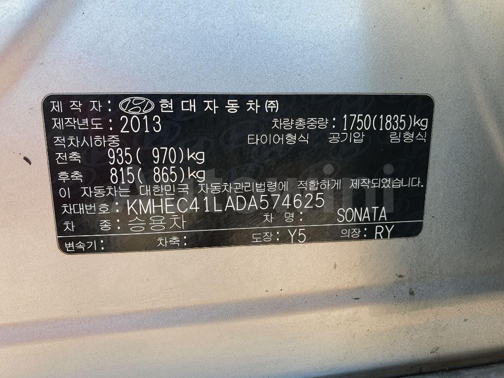 2013 HYUNDAI YF SONATA NO ACCIDENT LPG M/T - 40