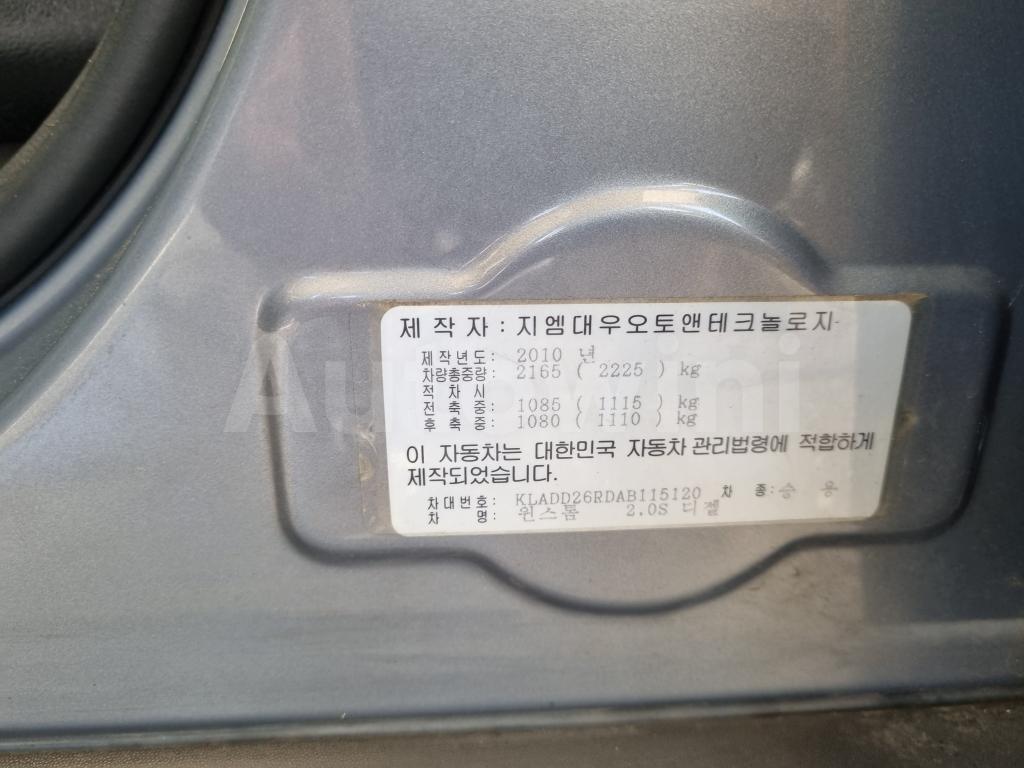 2010 GM DAEWOO (CHEVROLET) WINSTORM MAXX 4WD SUNROOF LEATHERSEAT - 40