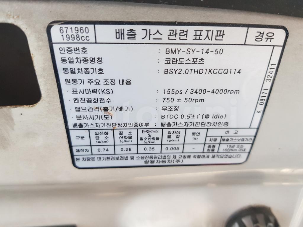 2012 SSANGYONG KORANDO SPORTS CX7 4WD A/T - 47