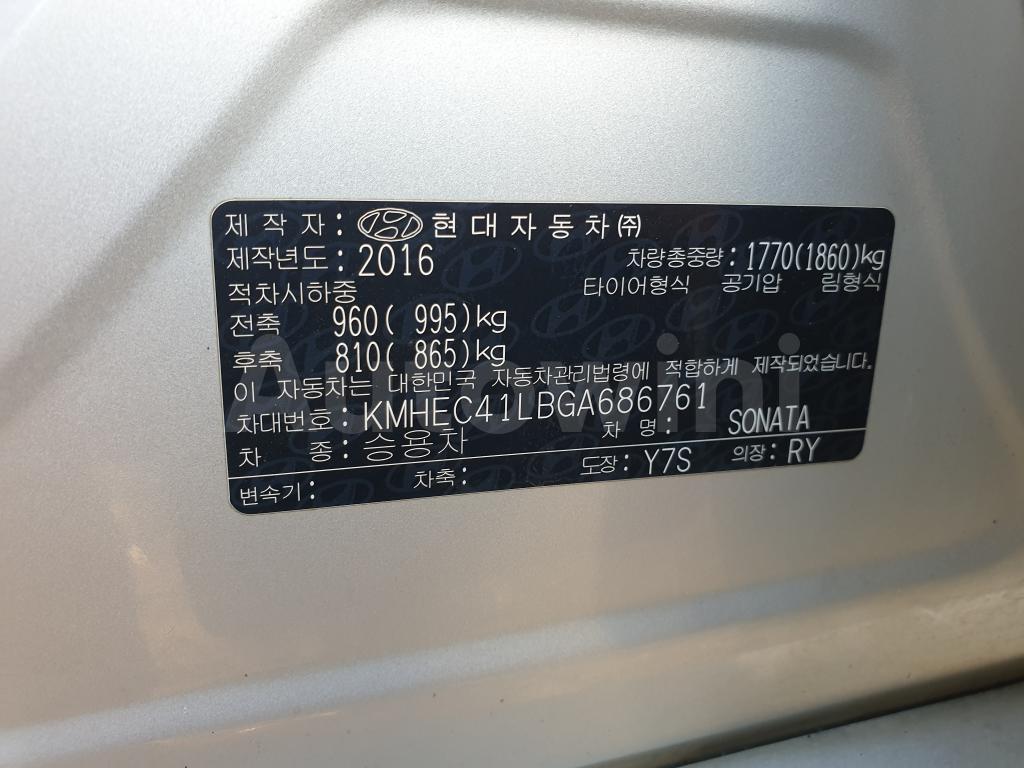 2016 HYUNDAI YF SONATA THE BRILLIANT LPG AIRBAG DELUXE - 7
