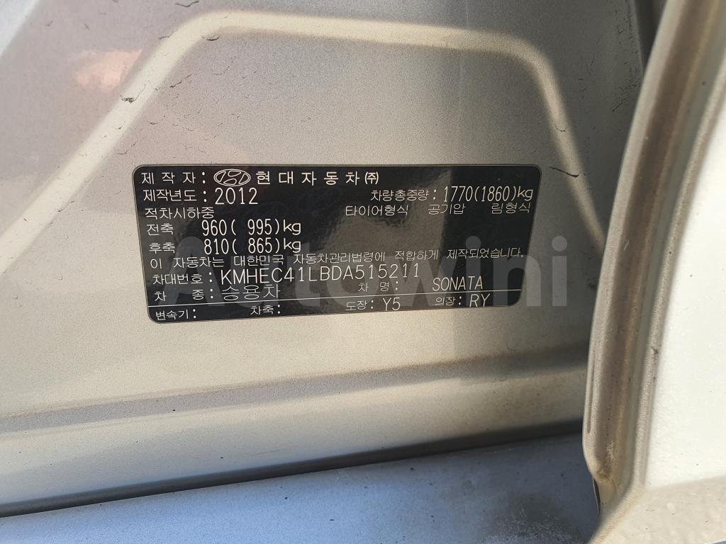2013 HYUNDAI YF SONATA A/T LPG TAXI REAL MILEAGE - 25