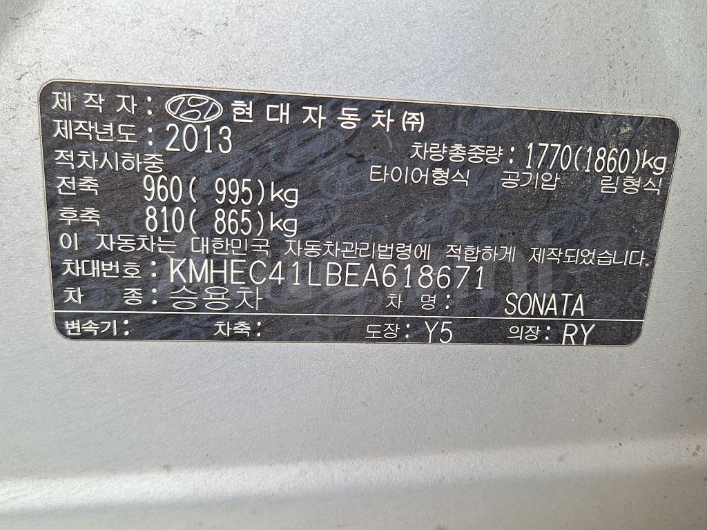 2014 HYUNDAI YF SONATA PRIVATE TAXI - 14