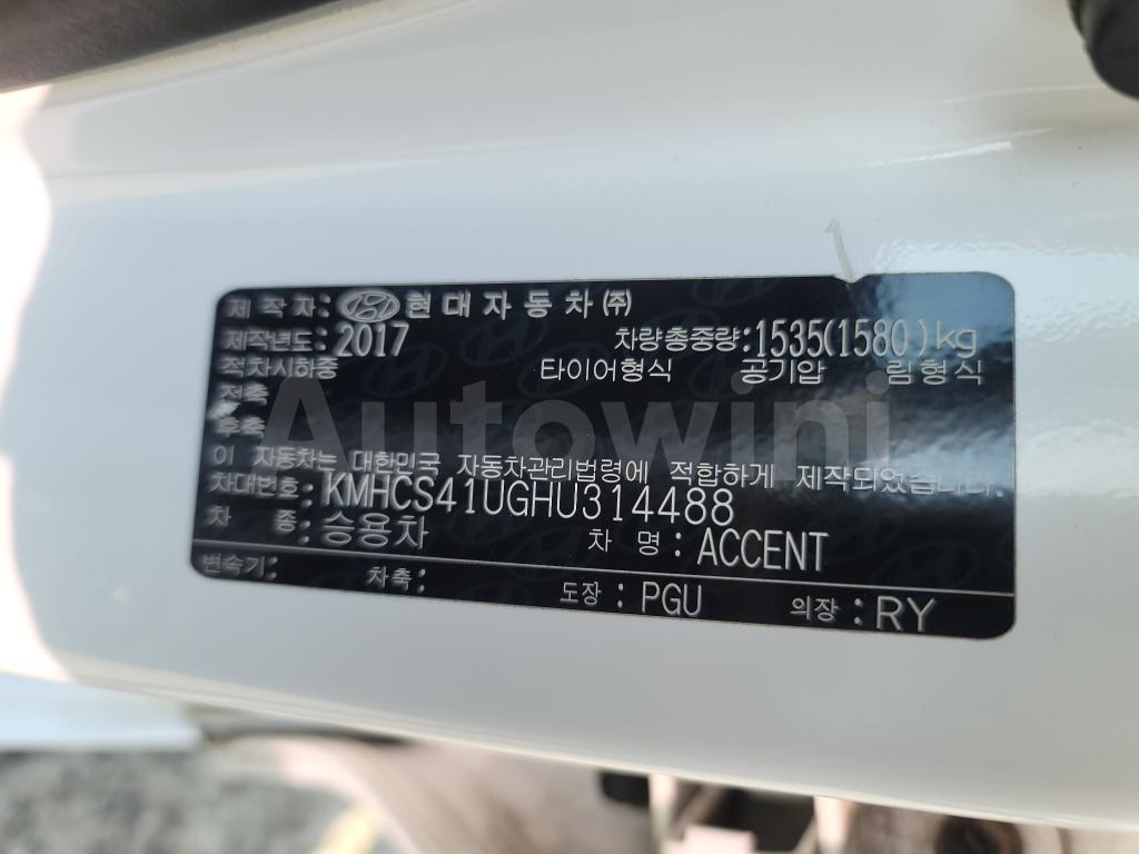 2017 HYUNDAI ACCENT  DIESEL REAR-S. ※NO ACCIDENT※ - 55