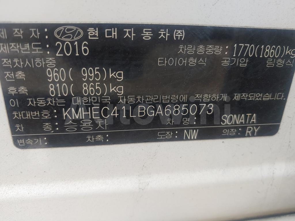 2016 HYUNDAI YF SONATA THE BRILLIANT 16OF16 TAXI REAL MILEAGE - 12