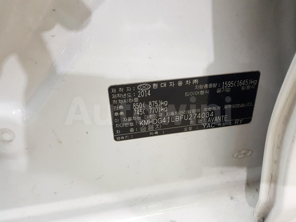 2015 HYUNDAI  AVANTE ELANTRA LPG(17R+ANDROID+LEATHER) - 41