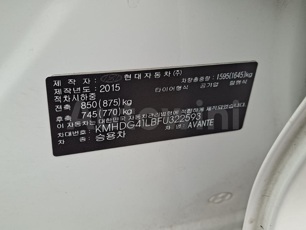 2015 HYUNDAI  AVANTE ELANTRA LPG/LUXURY - 35