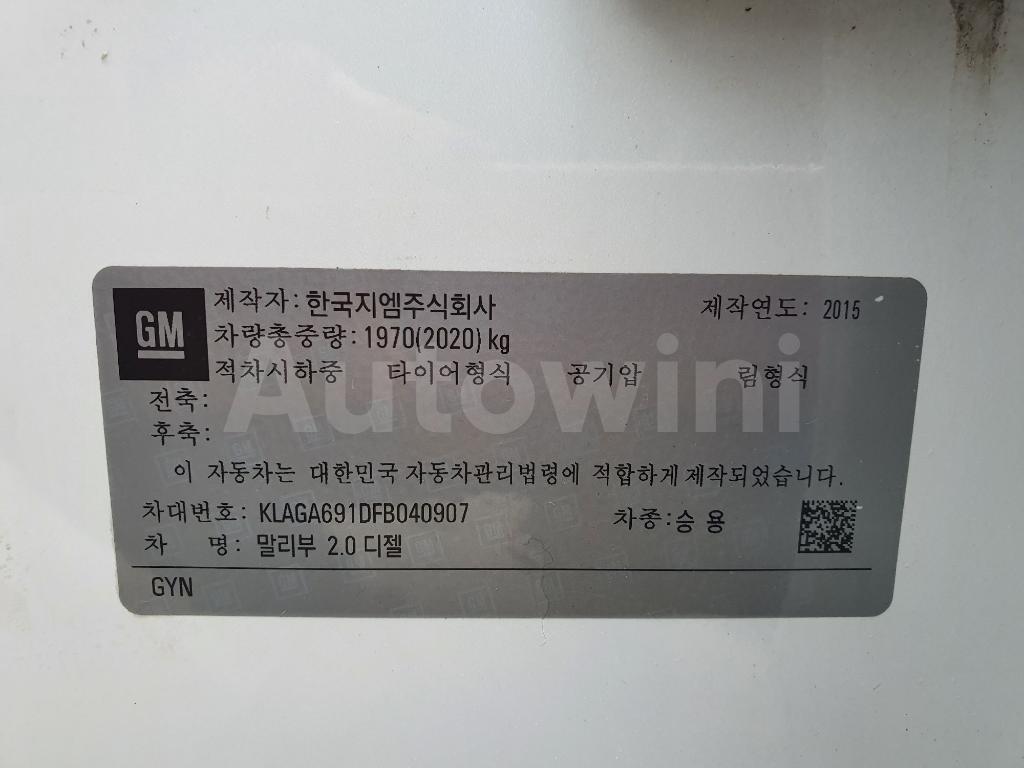 2015 GM DAEWOO (CHEVROLET) MALIBU LT S KEY2 ABS VDC AT - 60