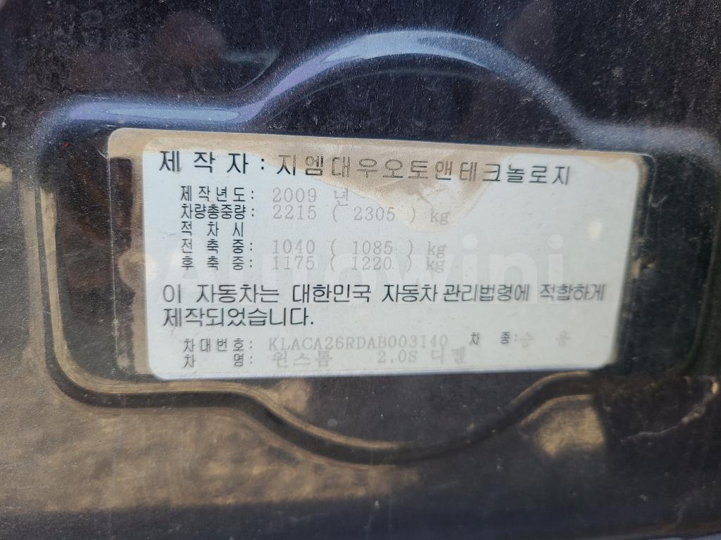 2010 GM DAEWOO (CHEVROLET) WINSTORM MAXX XTERME - 21