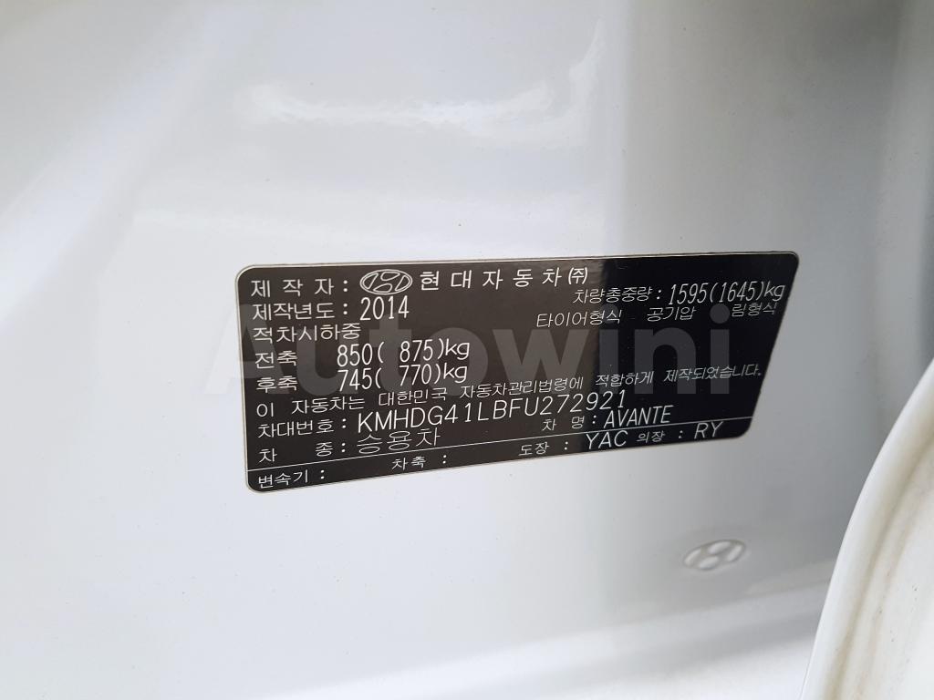 2015 HYUNDAI  AVANTE ELANTRA L(16R+FULLAUTO+ANDROID+LEATHER - 40