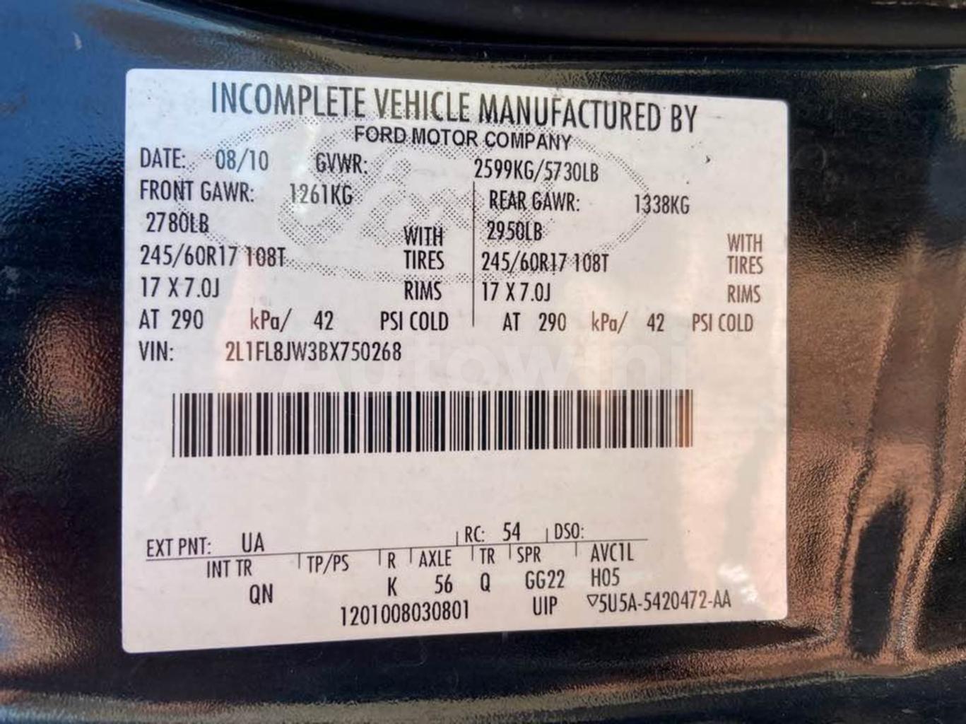 2011 LINCOLN TOWN CAR FUNERAL TOWN CAR ABS 7SEATS AT - 46