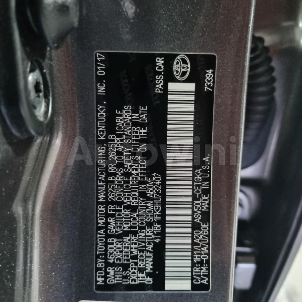 2017 TOYOTA  CAMRY REAL.MILEAGE REAL.CAMP.SUNROOF - 14
