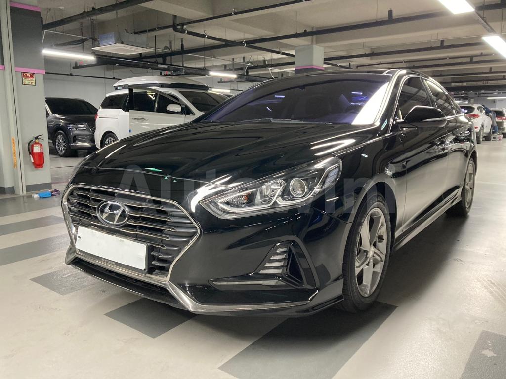 KMHE241AGJA355924 2018 HYUNDAI SONATA RISE P.SUNROOF/S.KEY/NAVI/NO ACCIDE-0
