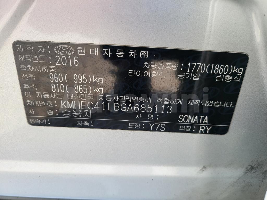 2016 HYUNDAI YF SONATA THE BRILLIANT TAXI AIRBAGX2 LEATHER 15R - 59
