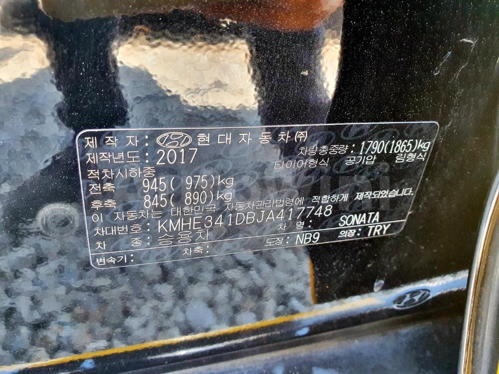 2018 HYUNDAI LF SONATA PRIVATE TAXI AIRBAG - 40
