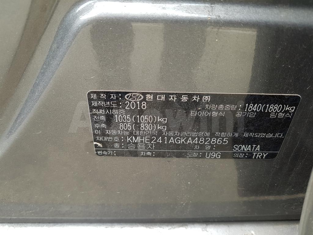 2019 HYUNDAI SONATA RISE NO-ACCIDENT(18R+S*KEY+ANDROID) - 48
