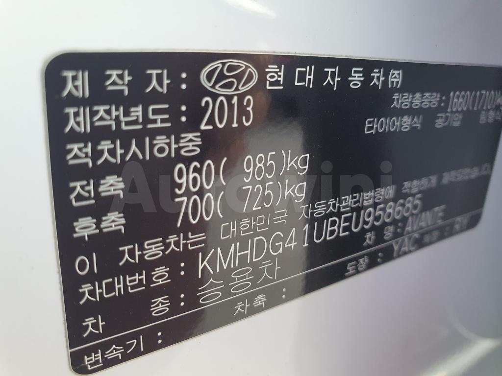 2014 HYUNDAI AVANTE MD ELANTRA 2WD AUTO - 48
