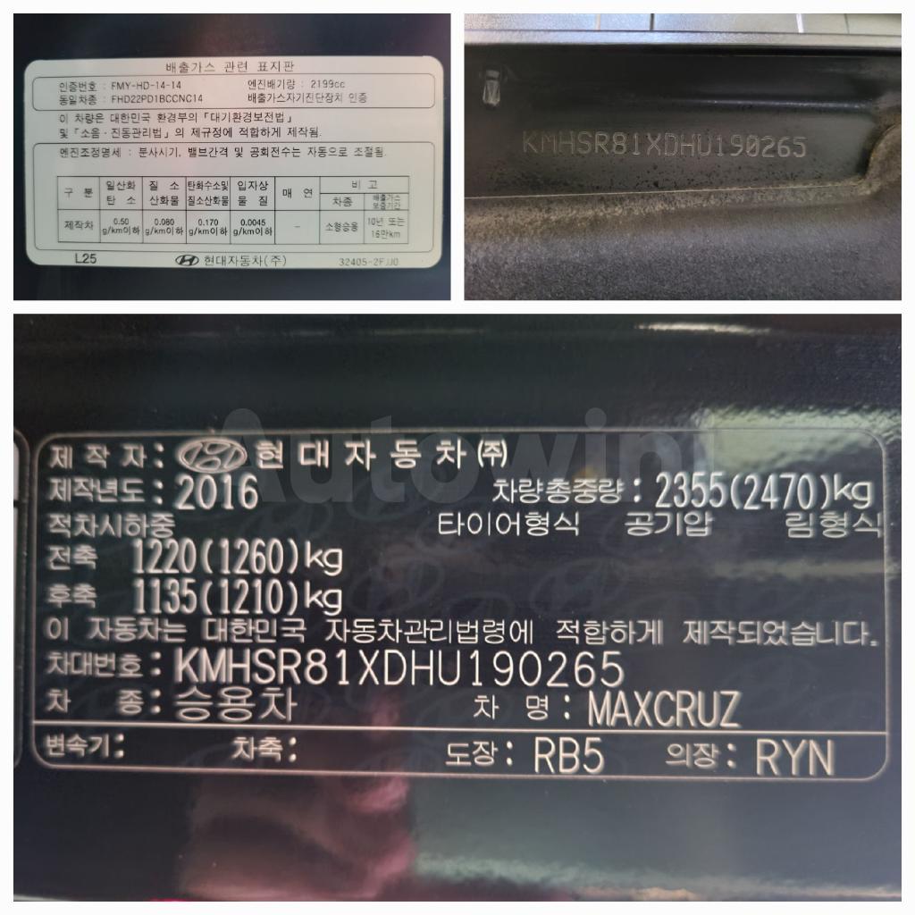 2017 HYUNDAI  MAXCRUZ 4WD PRESTIGE OPTION GOOD - 40