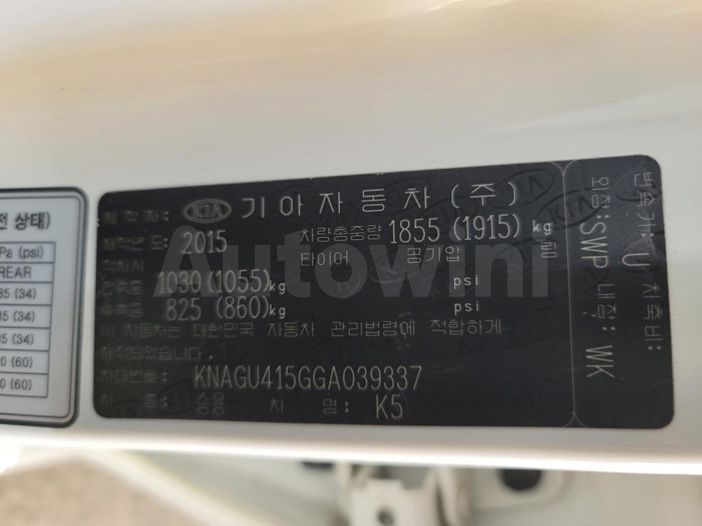 2016 KIA K5 2ND GEN OPTIMA SUNROOF, S-KEY, R-CAM - 38