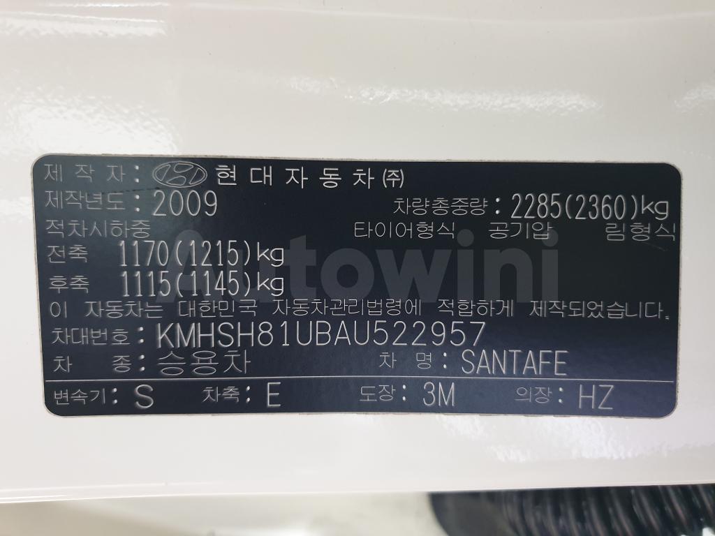 2010 HYUNDAI SANTAFE THE STYLE MLX CAMERA NAVI - 37