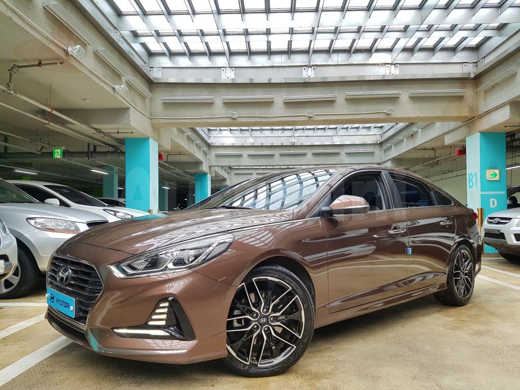 KMHE341AGJA416445 2018 HYUNDAI SONATA RISE NO-ACCIDENT(19R+S*KEY+FULLAUTO-0