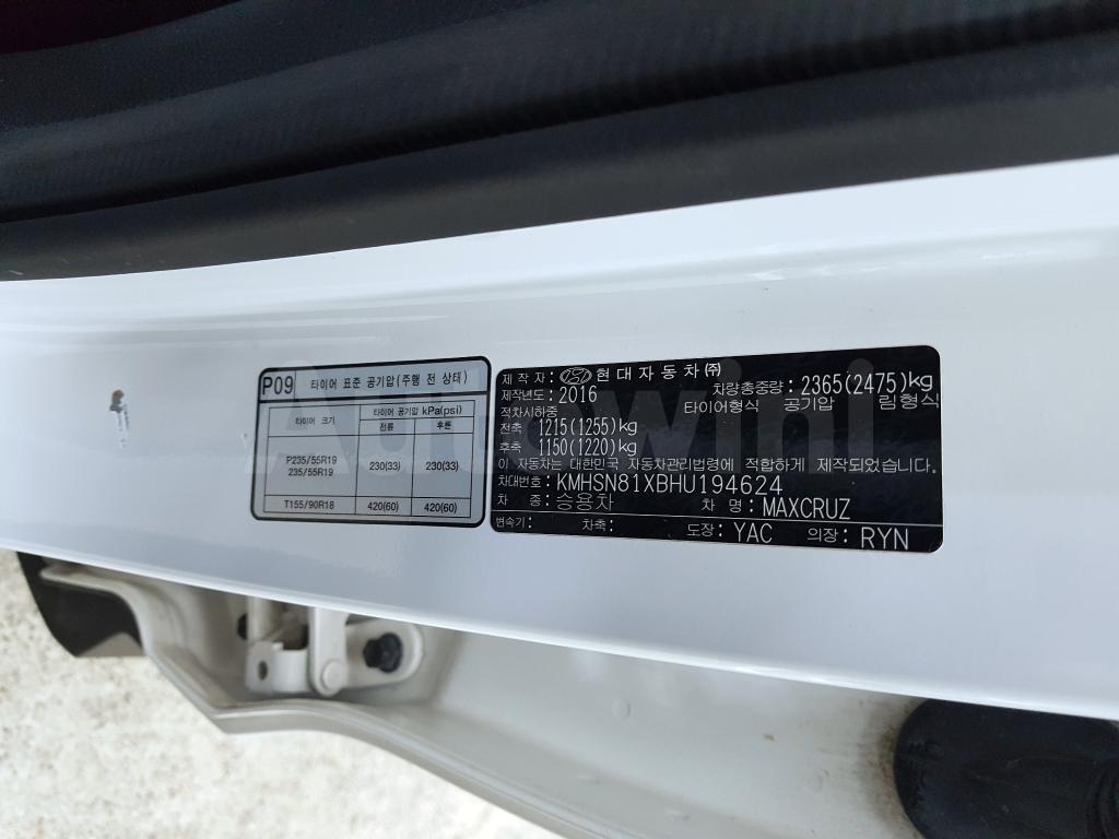 2017 HYUNDAI  MAXCRUZ NO ACCIDET-7S+19R+SUNROOF+GPS) - 55