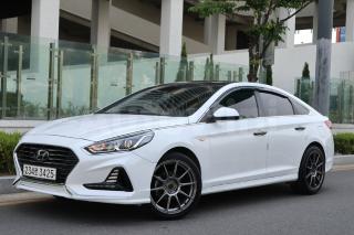 KMHE341DBJA383506 2018 HYUNDAI LF SONATA LPI PREMIUM+SKEY+AVNV+RED SEAT-0