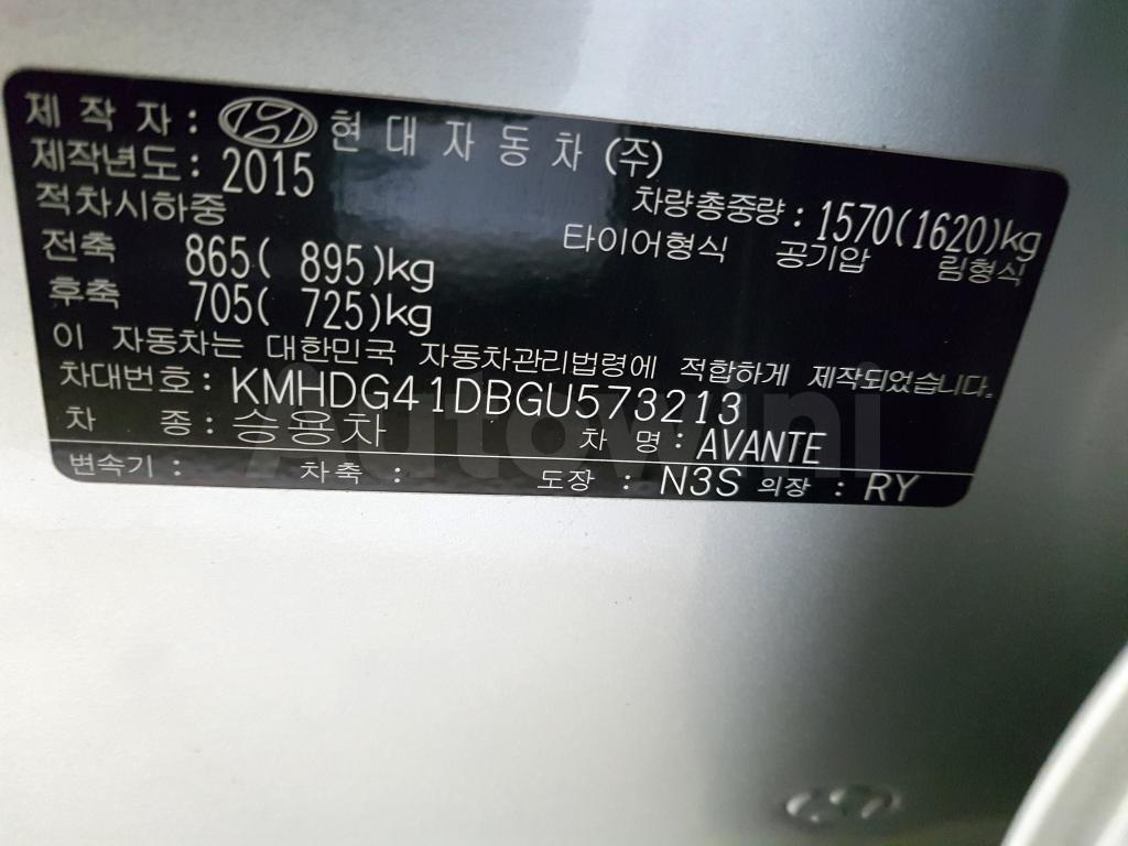 2016 HYUNDAI  AVANTE ELANTRA G-(16R+ANDROID+LED+LEATHER) - 42