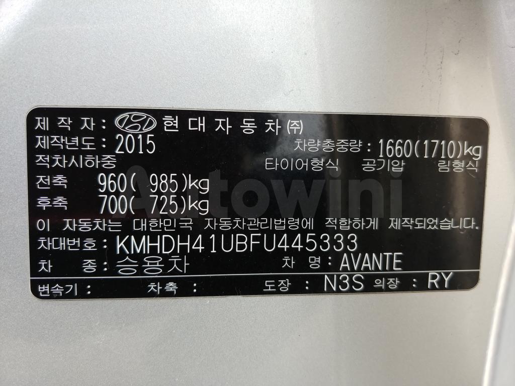 2015 HYUNDAI  AVANTE ELANTRA *2S.KEY+NAVI+R.CAM* - 57