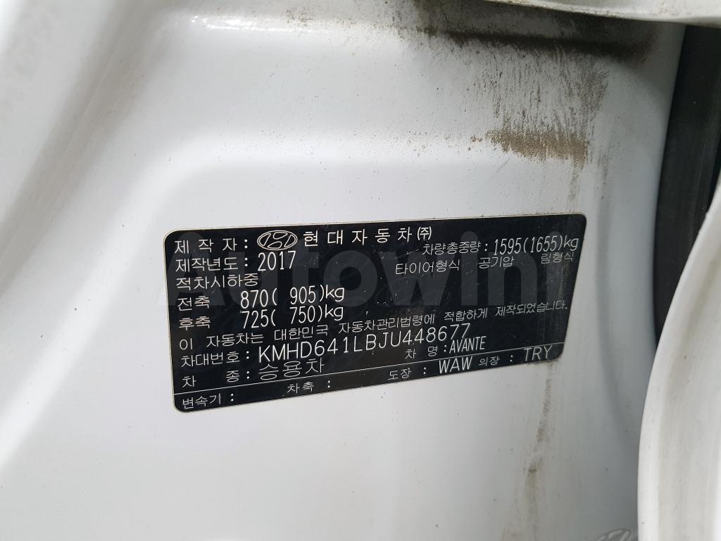 2018 HYUNDAI AVANTE AD ELANTRA L(18R+S*KEY+FULLAUTO+GPS+LEATH - 39