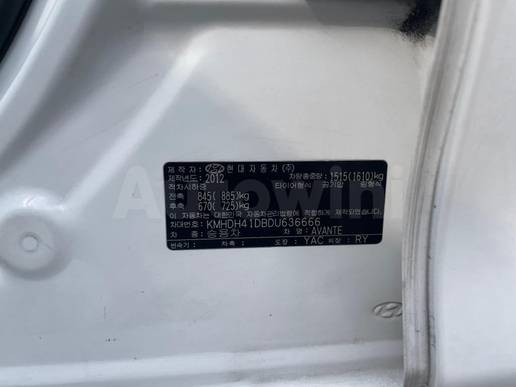 2013 HYUNDAI AVANTE MD ELANTRA R17+ABS+S/KEY+REARCAM+AA/C - 33