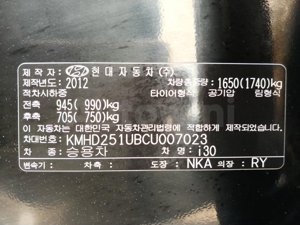 2012 HYUNDAI I30 ELANTRA GT UNIQUE *S.KEY+AUTO A/C* - 59