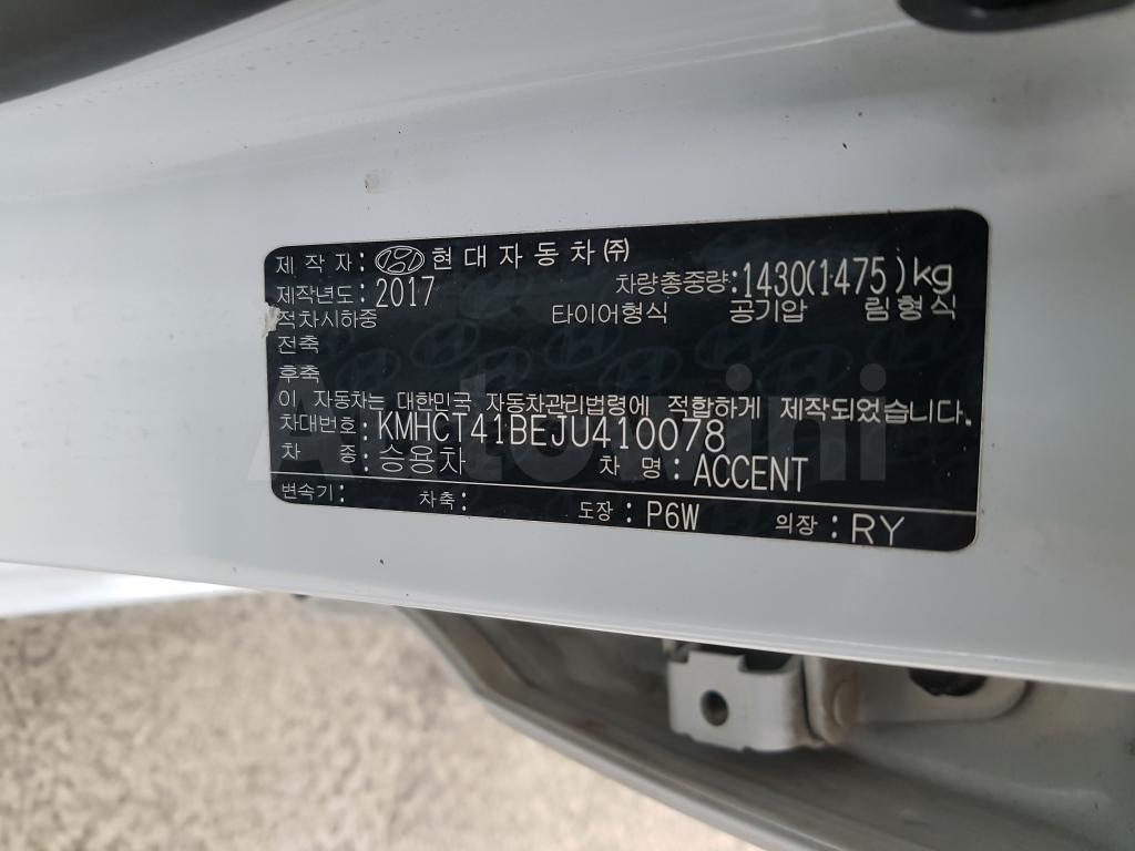 2018 HYUNDAI ACCENT  G(15R+SMART KEY+GPS+LEATHER - 42