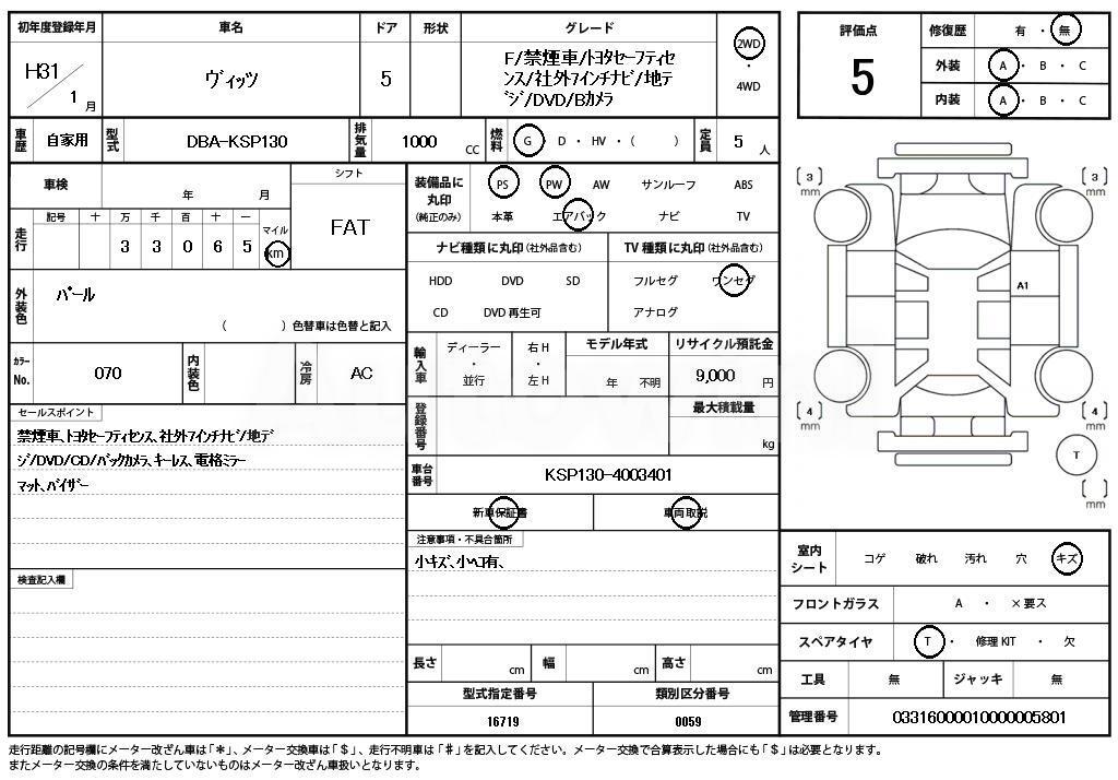 2019 TOYOTA VITZ - 11