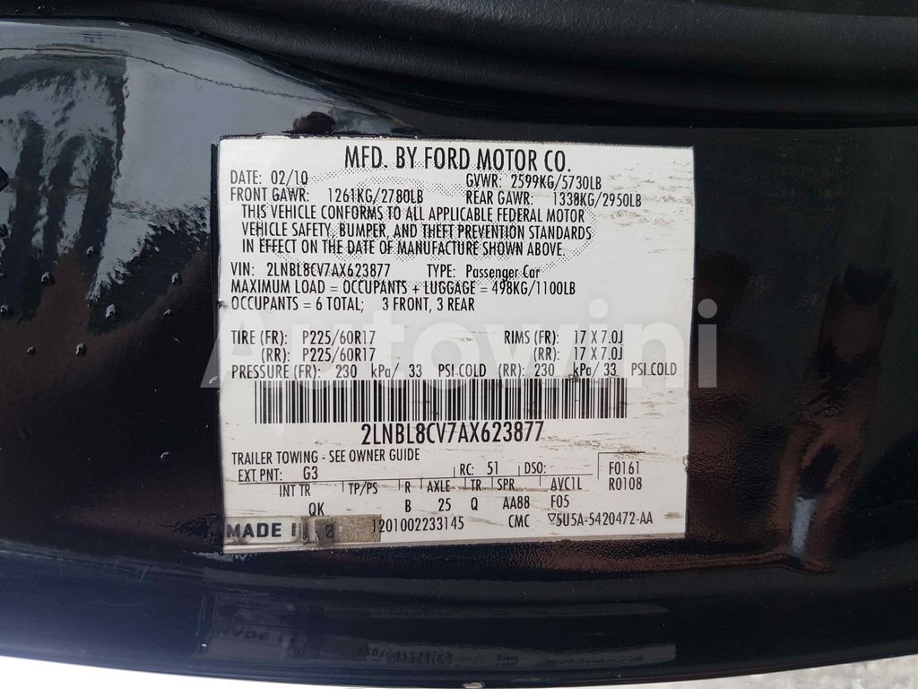 2010 LINCOLN TOWN CAR HEARSE BEIGE INTERIOR ABS AT - 44