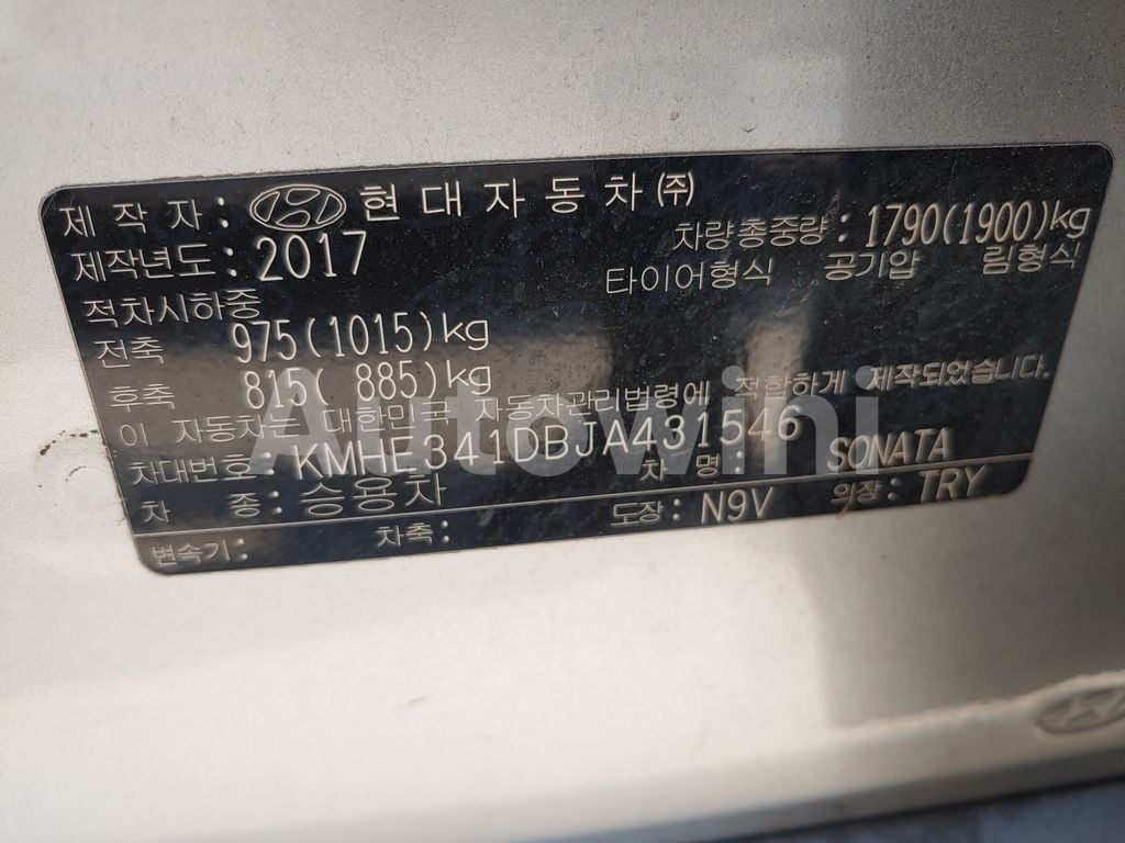 2018 HYUNDAI LF SONATA 18OF17 TAXI REAL ODOMETER - 15