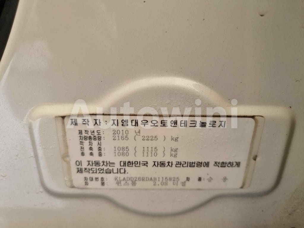 2010 GM DAEWOO (CHEVROLET) WINSTORM MAXX MAXX 4WD SUNROOF - 26