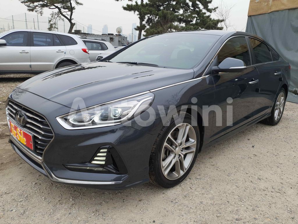 KMHE341AGJA402306 2018 HYUNDAI SONATA RISE /ORIGINAL MILEAGE/PANTERA GRAY-0