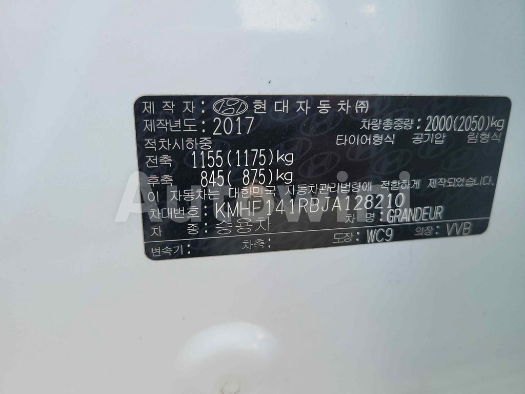 2018 HYUNDAI GRANDEUR IG AZERA PREMIUM *NOACCIDENT *NO PAINTING - 39